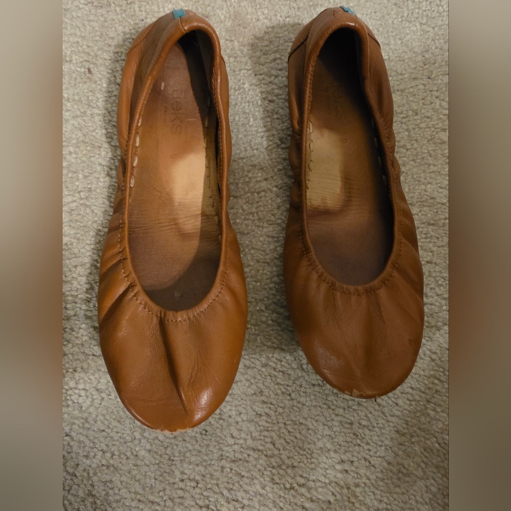 Brown Leather Women's Flats